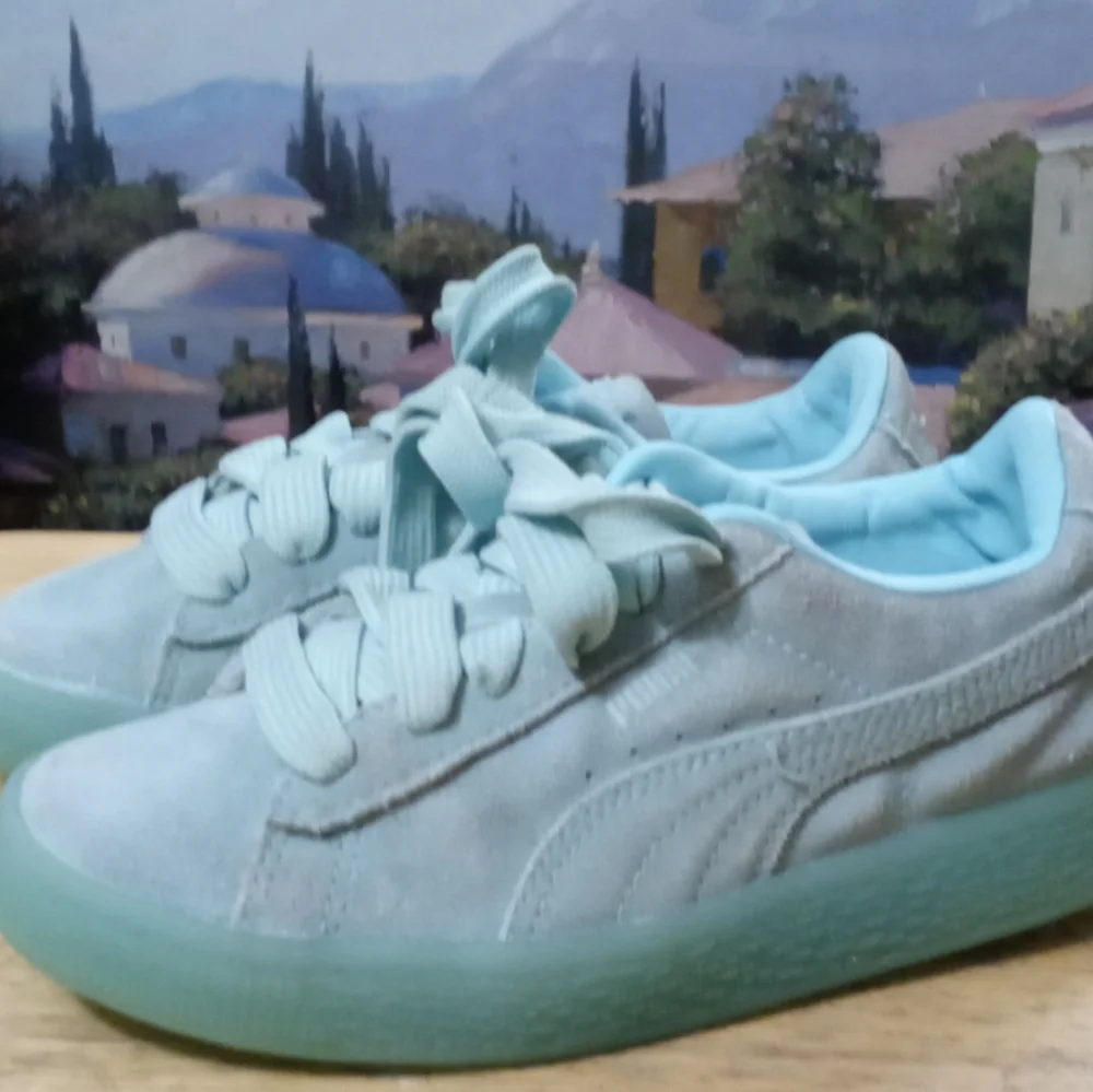 PUMA Classic 🏃 “Suede Classic Ice Mix“ Size 1.5C Child👦,Like🆕new!Gift It.🎁 - Picture 12 of 16